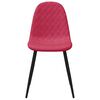 vidaXL Chaises &agrave; manger lot de 6 rouge bordeaux velours