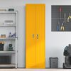 vidaXL Armoire de rangement 2 pcs Jaune moutarde 60 x 40 x 200 cm