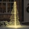 vidaXL Sapin de Noël avec 240 LED Blanc chaud 180 cm Acrylique