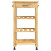 vidaXL Chariot de cuisine MONZA 48x40x88,5 cm bois massif de pin