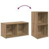 vidaXL Ensemble meuble TV 2 pcs Ch&ecirc;ne artisanal 37 x 35 x 72 cm