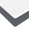 vidaXL Cadre de lit ottoman avec matelas gris fonc&eacute; 140x190 cm velours