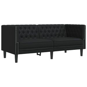 vidaXL Canap&eacute; Noir 174 x 74,5 x 70,5 cm PVC