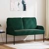 vidaXL Canap&eacute;s avec coussin 110cm Vert fonc&eacute; Contreplaqu&eacute;