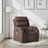 vidaXL Fauteuil de massage inclinable Marron fonc&eacute; Tissu