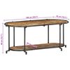 vidaXL Meuble TV 100x42x40 cm Bois massif de récupération