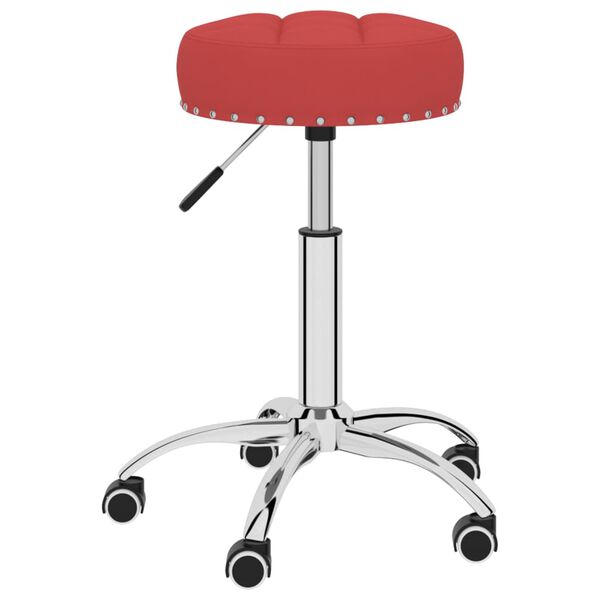 vidaXL Chaises pivotantes &agrave; manger lot de 2 bordeaux tissu