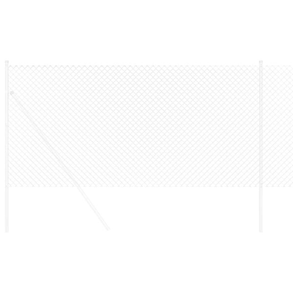 vidaXL Cl&ocirc;ture en treillis m&eacute;tallique Argent&eacute; 10 x 1,4 m