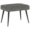 vidaXL Banc avec capitonnage bouton Gris fonc&eacute; 60 x 40 x 45 cm Velours