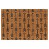 vidaXL Tapis de porte naturel 40x60 cm fibre de coco touffet&eacute;