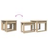 vidaXL Ensemble de tables basses 2 pcs Ch&ecirc;ne Sonoma Bois d'ing&eacute;nierie