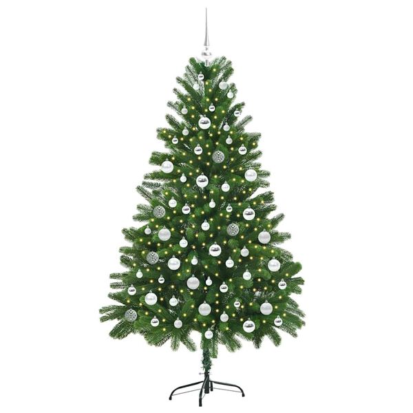 vidaXL Sapin de Noël avec 300 LED avec support Vert 180 cm PE