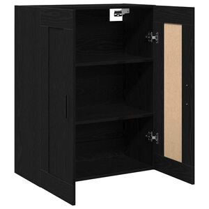 vidaXL Meuble mural Ch&ecirc;ne noir 69,5 x 34 x 90 cm Bois d'ing&eacute;nierie