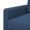 vidaXL Fauteuil bleu acier et tissu