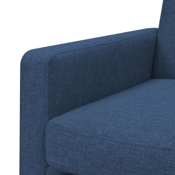 vidaXL Fauteuil bleu acier et tissu