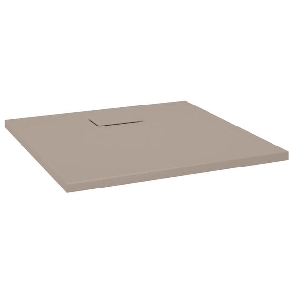 vidaXL Receveur de douche SMC Marron 90x90 cm