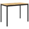 vidaXL Table de Bar de Jardin NAARDEN Blanc et noir