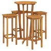 vidaXL Ensemble de bar de jardin 5 pcs bois d'acacia solide