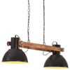vidaXL Lampe suspendue industrielle 25 W Noir 109 cm E27
