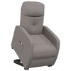 vidaXL Fauteuil de massage Taupe Tissu
