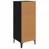 vidaXL Buffet Ch&ecirc;ne noir 34,5 x 34 x 90 cm Bois d'ing&eacute;nierie