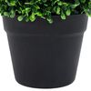 vidaXL Plantes de buis artificiel 2 pcs avec pots Boule Vert 37 cm