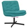 vidaXL Fauteuil relaxant pivotant Turquoise 63 x 75 x 76 cm Velours