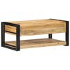 vidaXL Table basse 90x50x38 cm bois de manguier massif brut