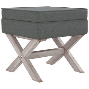 vidaXL Tabouret de rangement Gris fonc&eacute; 45x45x49 cm Tissu