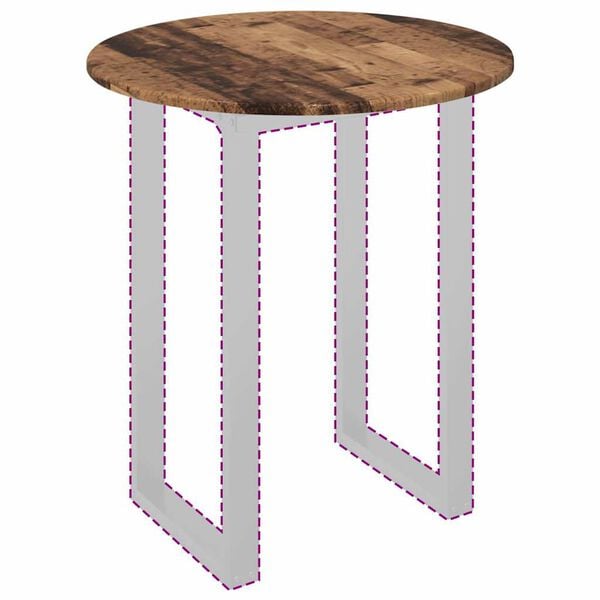 vidaXL Plateau de table Bois ancien 60 x 60 x 1,5 cm Bois d'ing&eacute;nierie