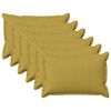 vidaXL Coussin 6 pc HOUTEN Vert clair 40 x 60 cm Lin synth&eacute;tique