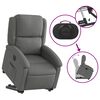 vidaXL Fauteuil inclinable électrique gris foncé tissu