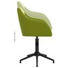 vidaXL Chaises pivotantes à manger lot de 6 vert clair velours