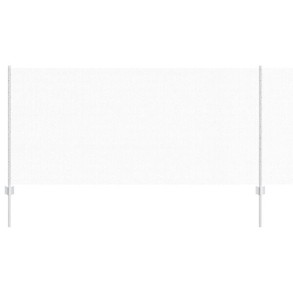 vidaXL Cl&ocirc;ture avec poteau Argent&eacute; 1 x 100 m Acier