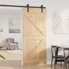 vidaXL Porte NARVIK Naturel 90 x 210 cm Bois de pin massif