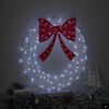 vidaXL Couronne avec 60 LED Blanc froid 76 x 8.5 x 76 cm Acrylique