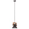 vidaXL Lampe suspendue industrielle 25 W Noir Rond 19 cm E27