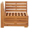 vidaXL Canap&eacute; d'angle sectionnel 1 pc et coussins Bois d'acacia massif