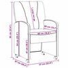 vidaXL Chaises de Salle à Manger avec Roues 2 pcs Marron foncé