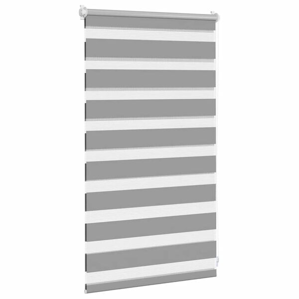vidaXL Store v&eacute;nitien z&eacute;br&eacute; 50,9 x 100 cm, largeur du tissu 46,7 cm, gris