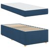vidaXL Cadre de lit avec matelas Bleu 80 x 200 cm tissu