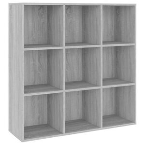 vidaXL Armoire &agrave; livres sonoma gris 98x29x97,5 cm