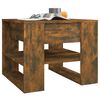 vidaXL Table basse ch&ecirc;ne fum&eacute; 55,5x55x45 cm bois d'ing&eacute;nierie