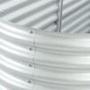 vidaXL Lit surélevé de jardin 240x80x81 cm Acier galvanisé Argenté