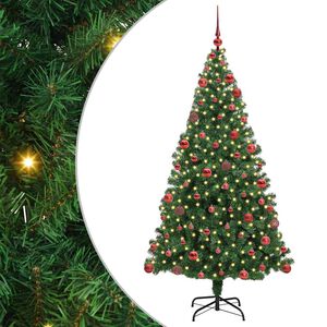 vidaXL Sapin de No&euml;l artificiel Vert 180 cm PVC, Acier et Plastique