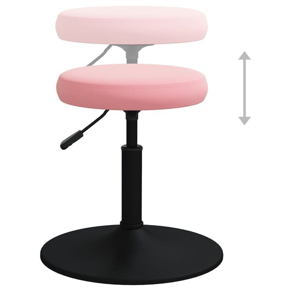 vidaXL Tabouret de massage Velours Rose