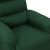 vidaXL Fauteuil inclinable &eacute;lectrique Vert fonc&eacute; Tissu