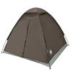 vidaXL Tente de camping &agrave; d&ocirc;me 2 personne marron imperm&eacute;able