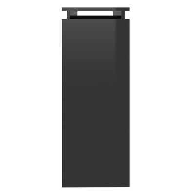 vidaXL Table console Noir brillant 102x30x80 cm Aggloméré