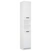 vidaXL Armoire de salle de bain blanc 32x34x188,5 cm bois d'ing&eacute;nierie
